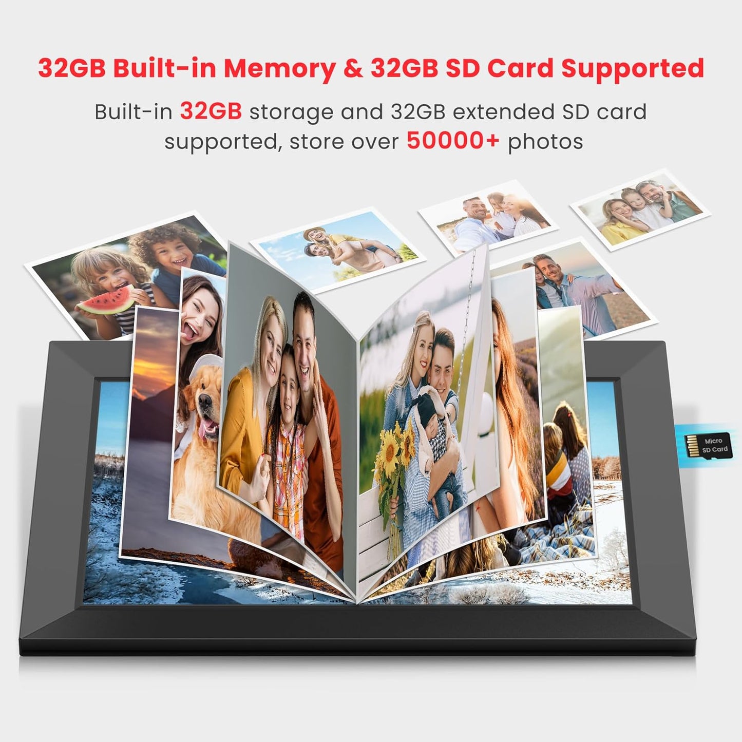 WiFi Frameo Smart Digital Photo Frame 10.1 Inch 32GB/64GB