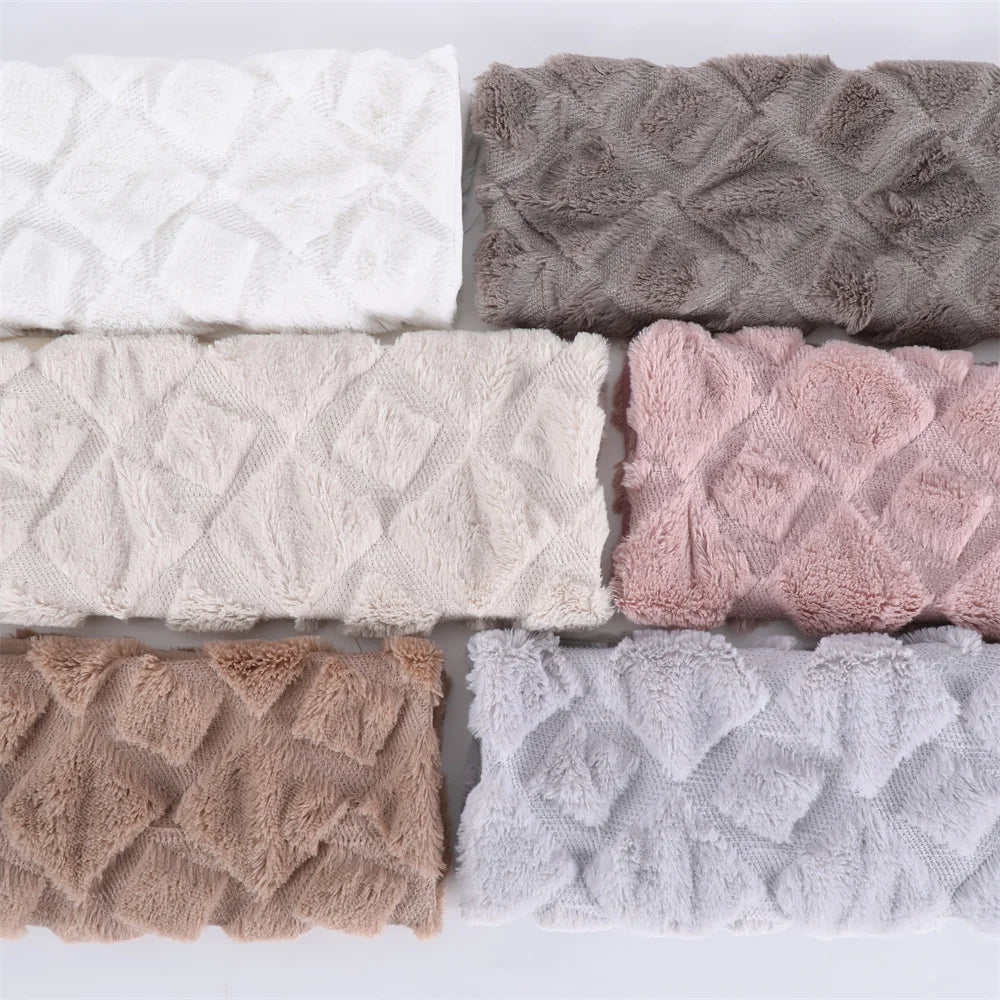 Faux Wool Patterned Pillow Cover