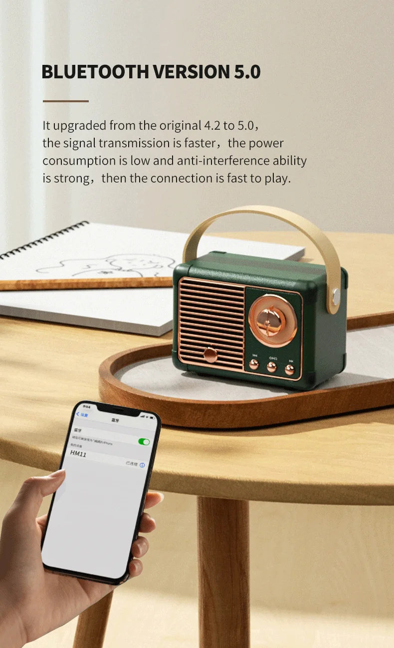 Retro Bluetooth Mini Speaker