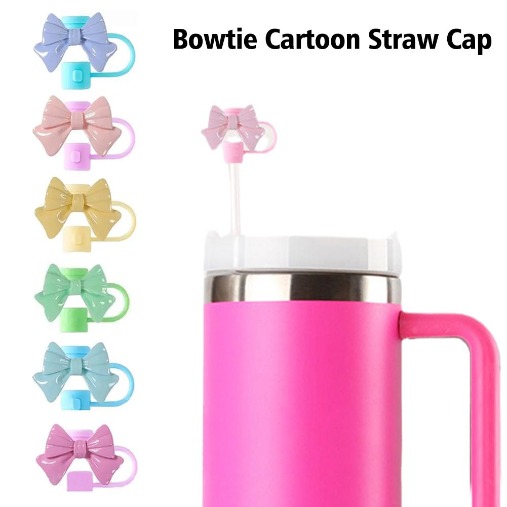 Bow & Halloween- themed Straw Covers Caps for Stanley Cups