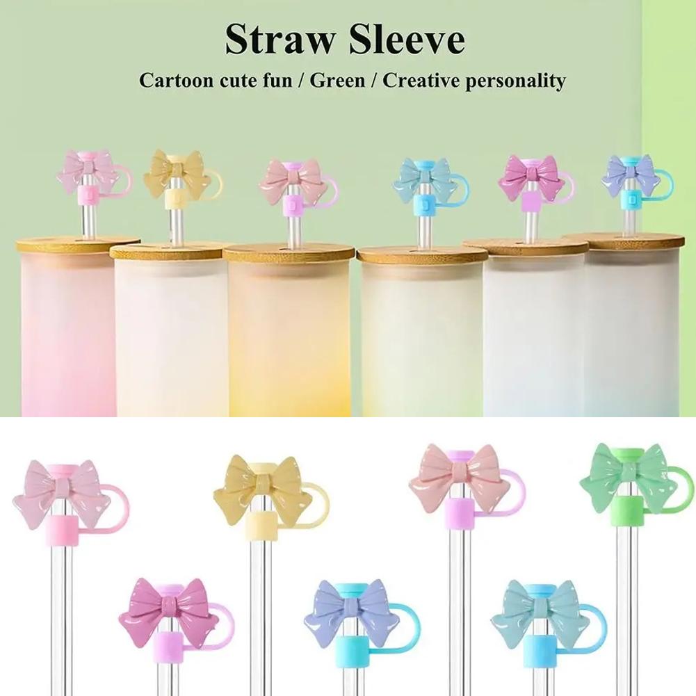 Bow & Halloween- themed Straw Covers Caps for Stanley Cups