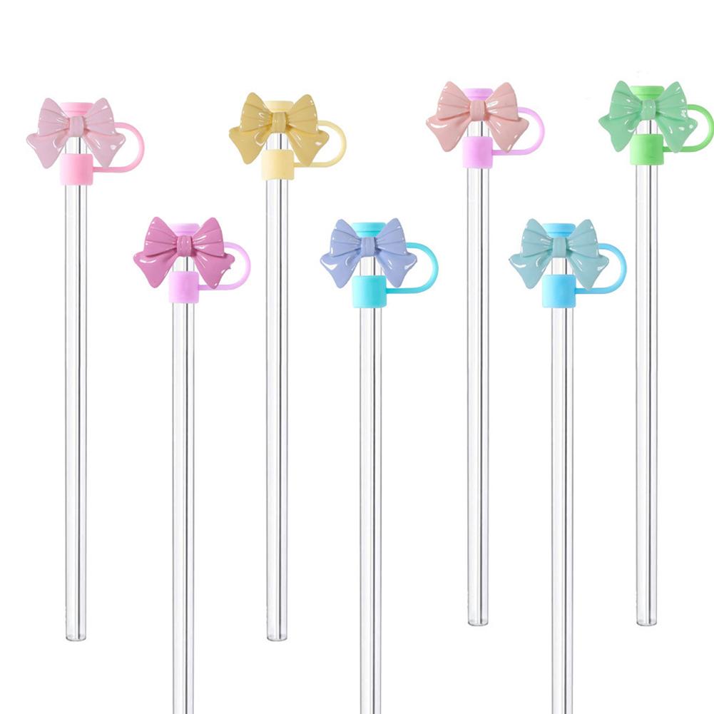 Bow & Halloween- themed Straw Covers Caps for Stanley Cups