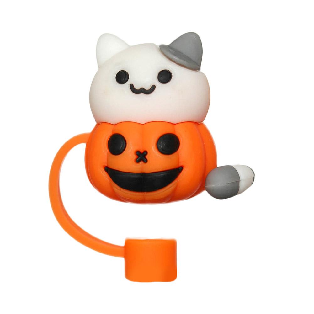 Bow & Halloween- themed Straw Covers Caps for Stanley Cups