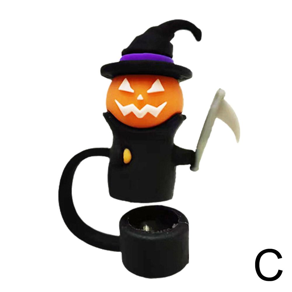 Bow & Halloween- themed Straw Covers Caps for Stanley Cups