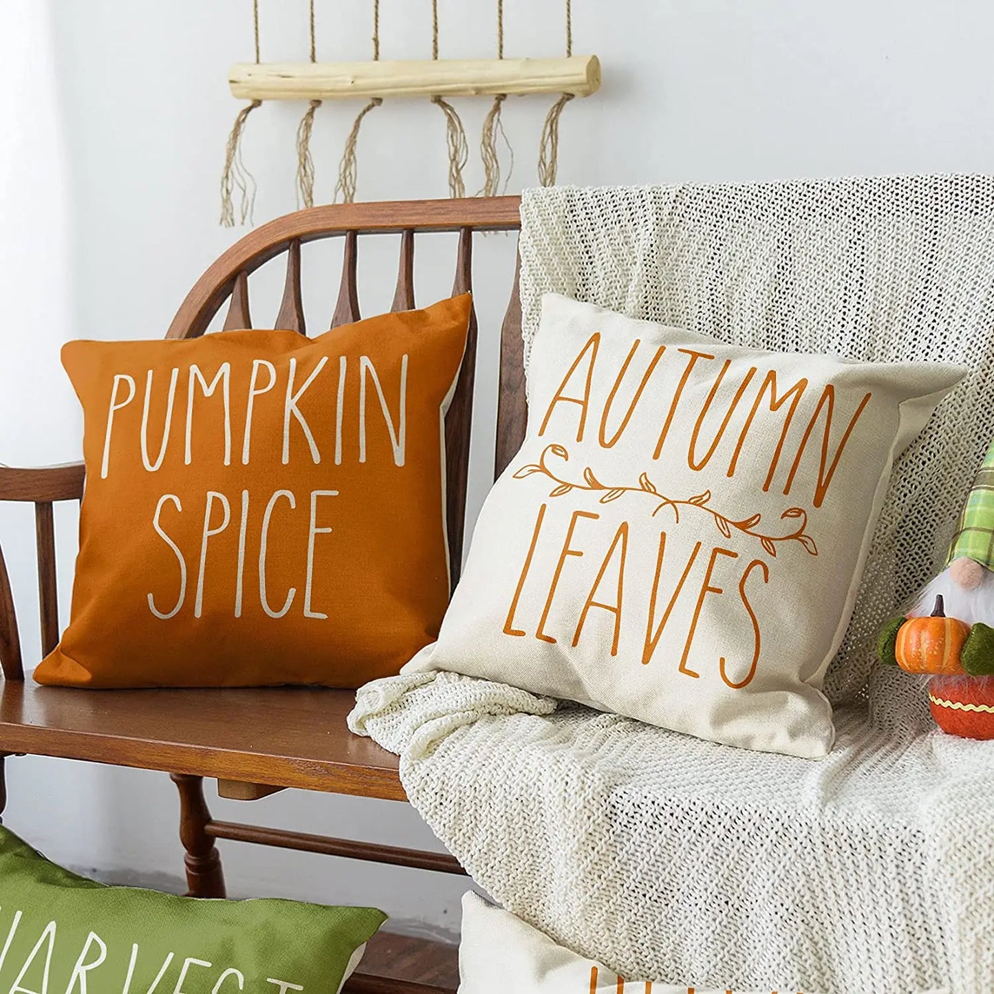 Autumn Sayings Pillow Cover