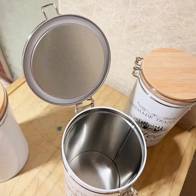 Vintage Metal Kitchen Canister