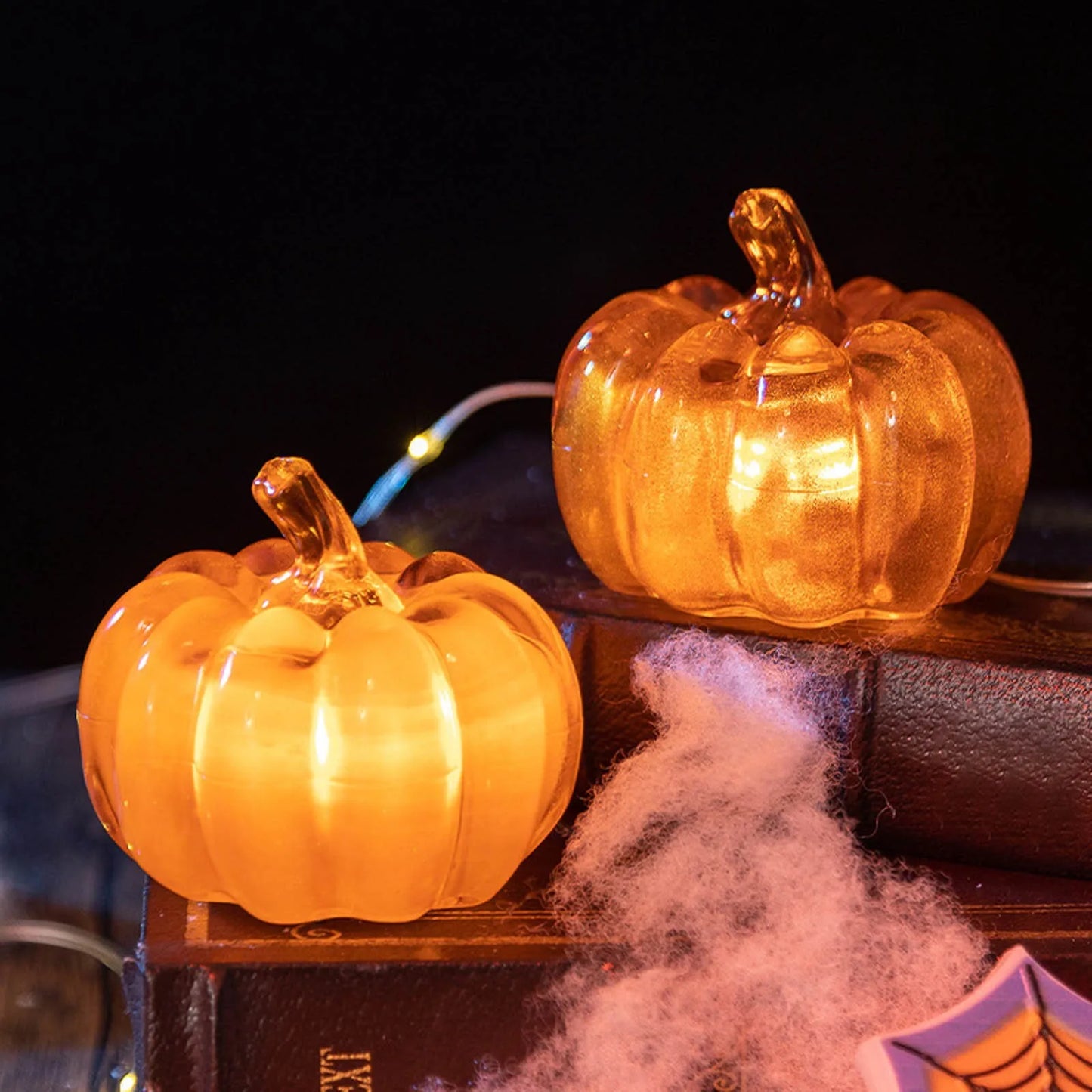 Pumpkin LED Candle