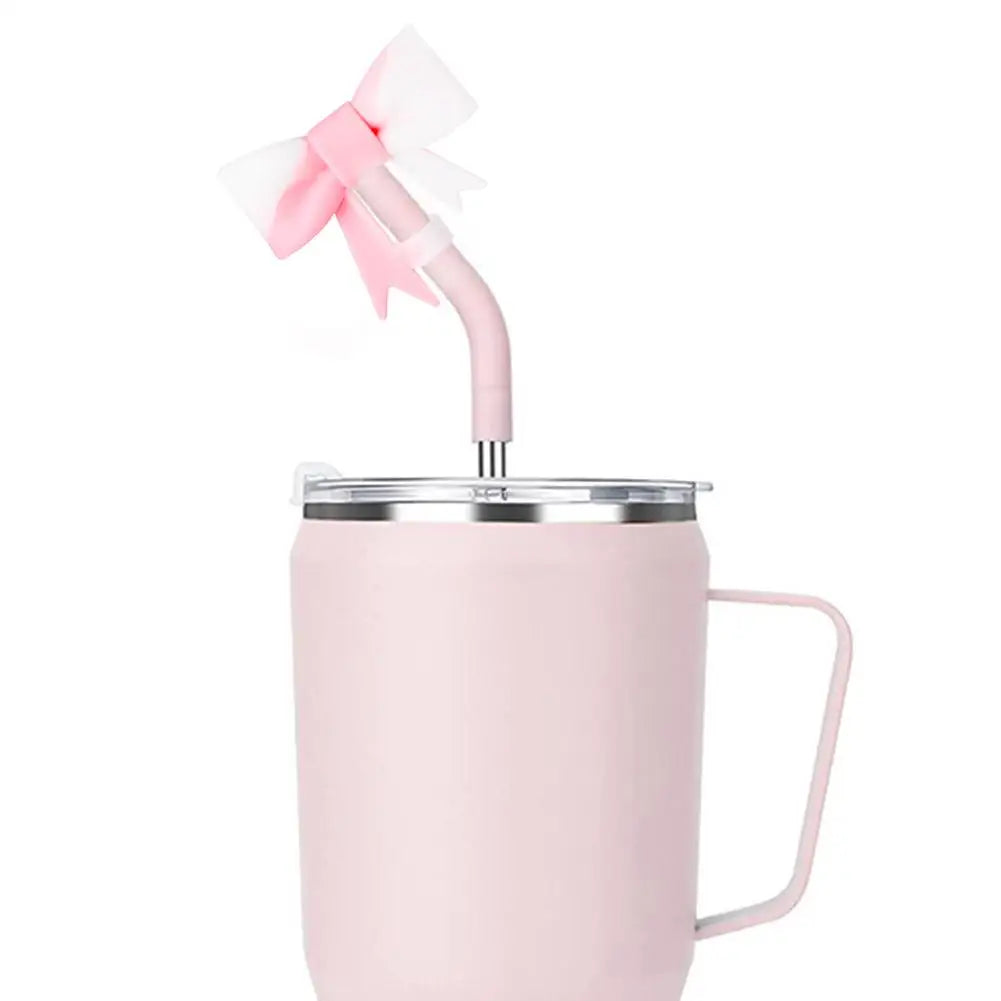 Bow & Halloween- themed Straw Covers Caps for Stanley Cups