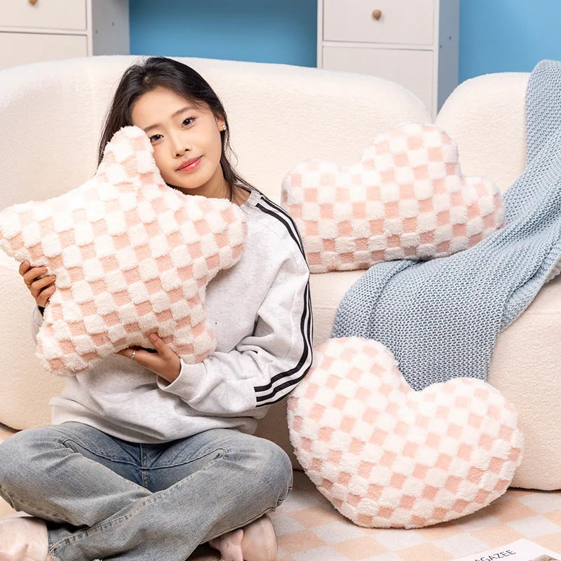 Cloud, Heart or Star Plush Pillow