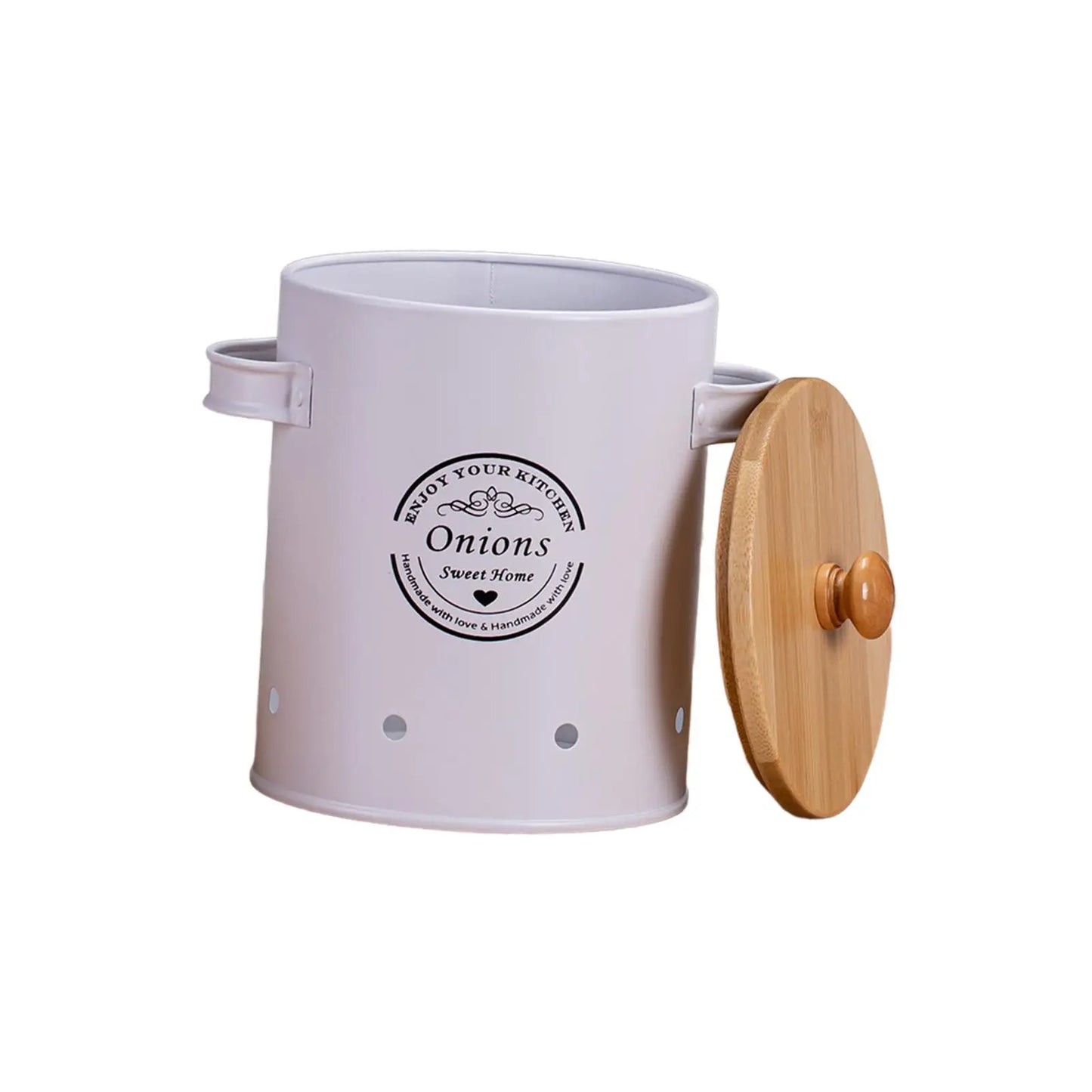 Vintage Potato Onion Bin Canister