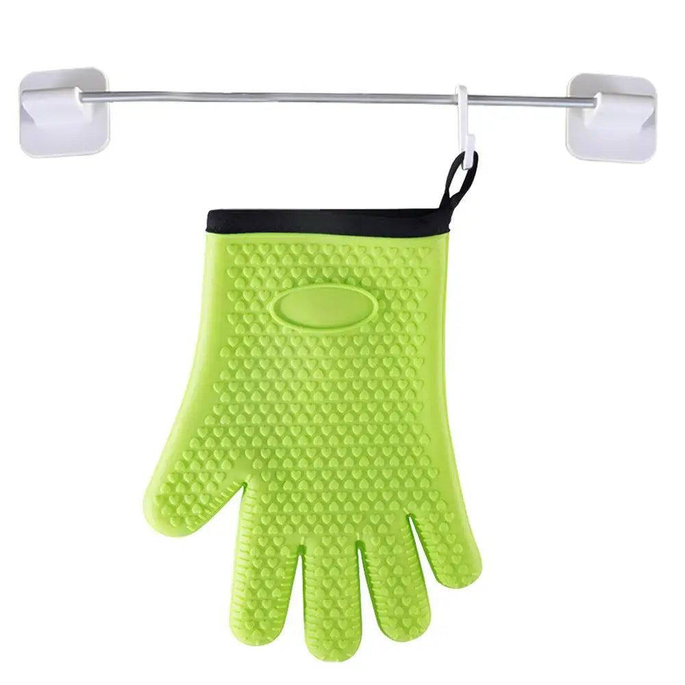 Silicone Heat-Resistant Baking Gloves for Kitchen or BBQ