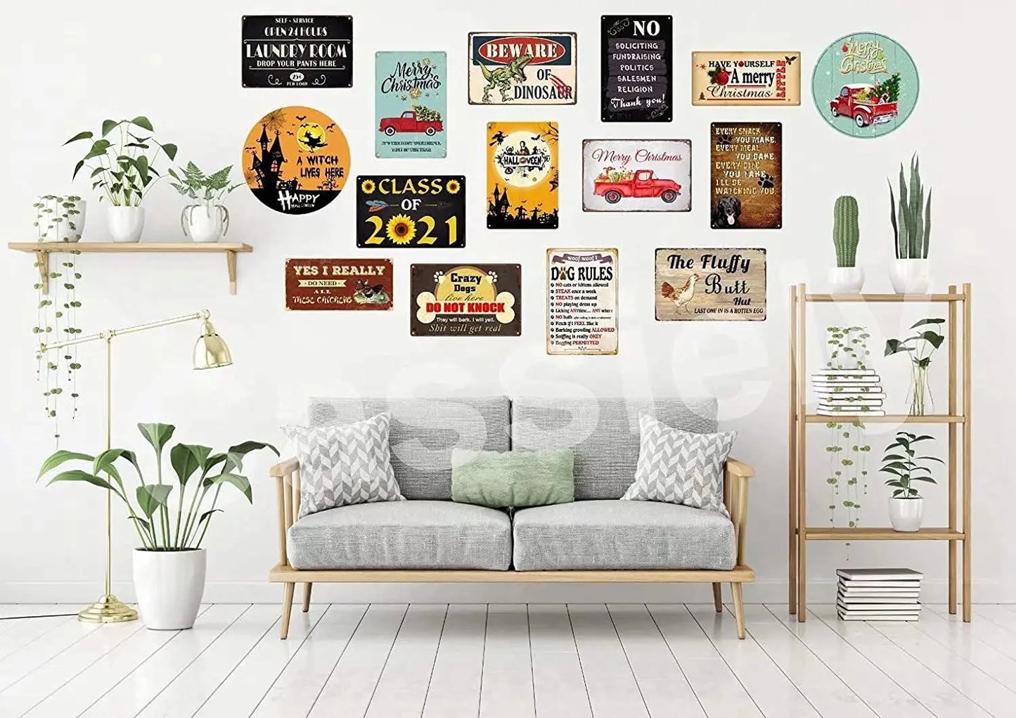 Pumpkin Patch Family Tin Sign