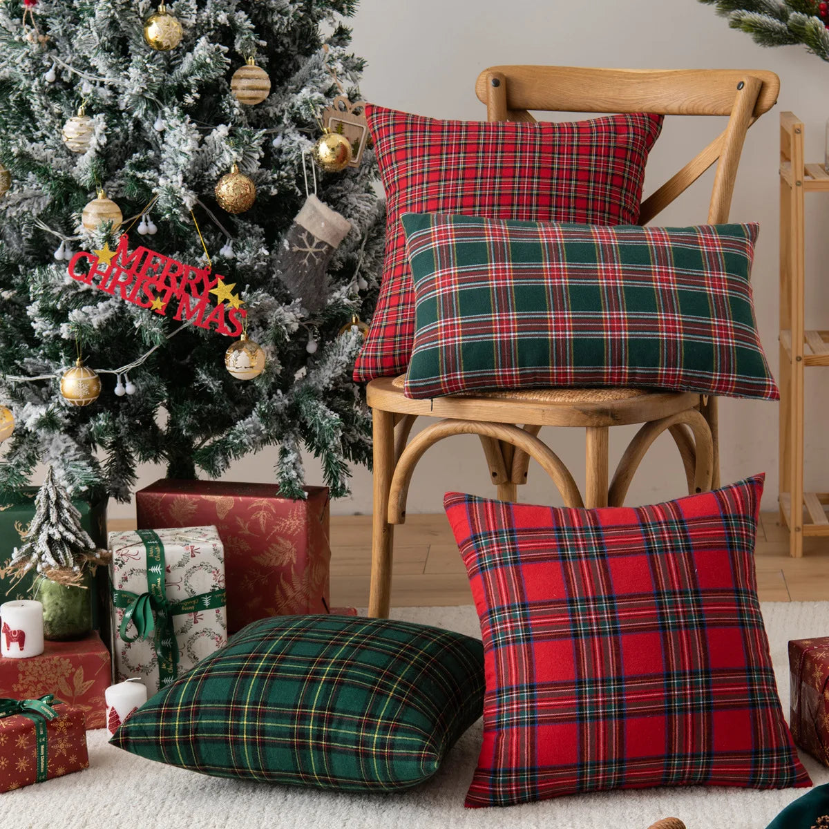 Plaid Pillow Cover