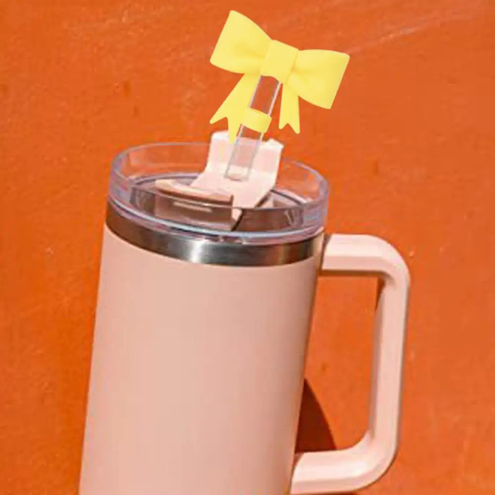 Bow & Halloween- themed Straw Covers Caps for Stanley Cups