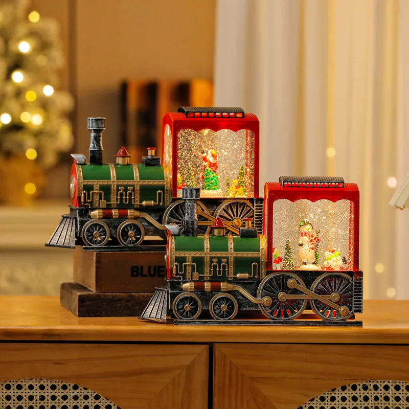 Christmas Lighted Train Ornament