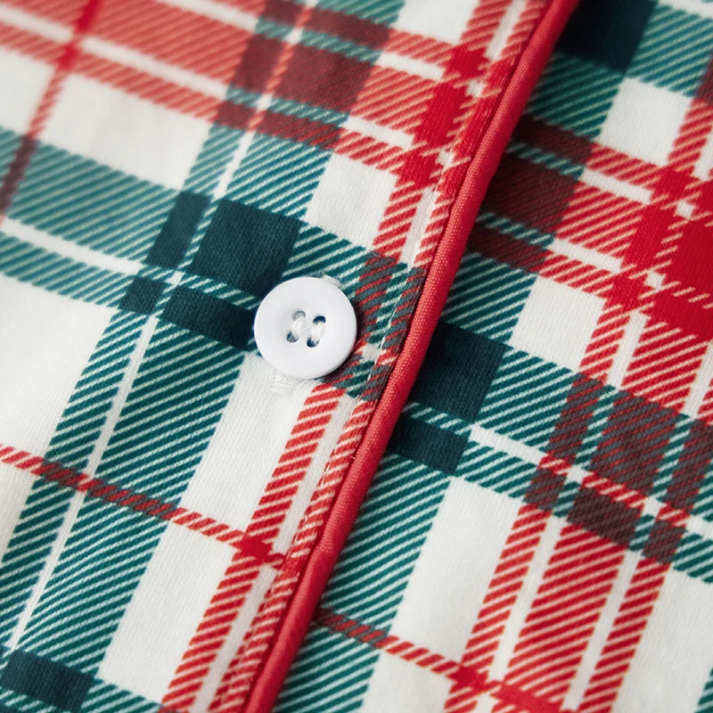 Plaid Family Matching Christmas Pajama Set