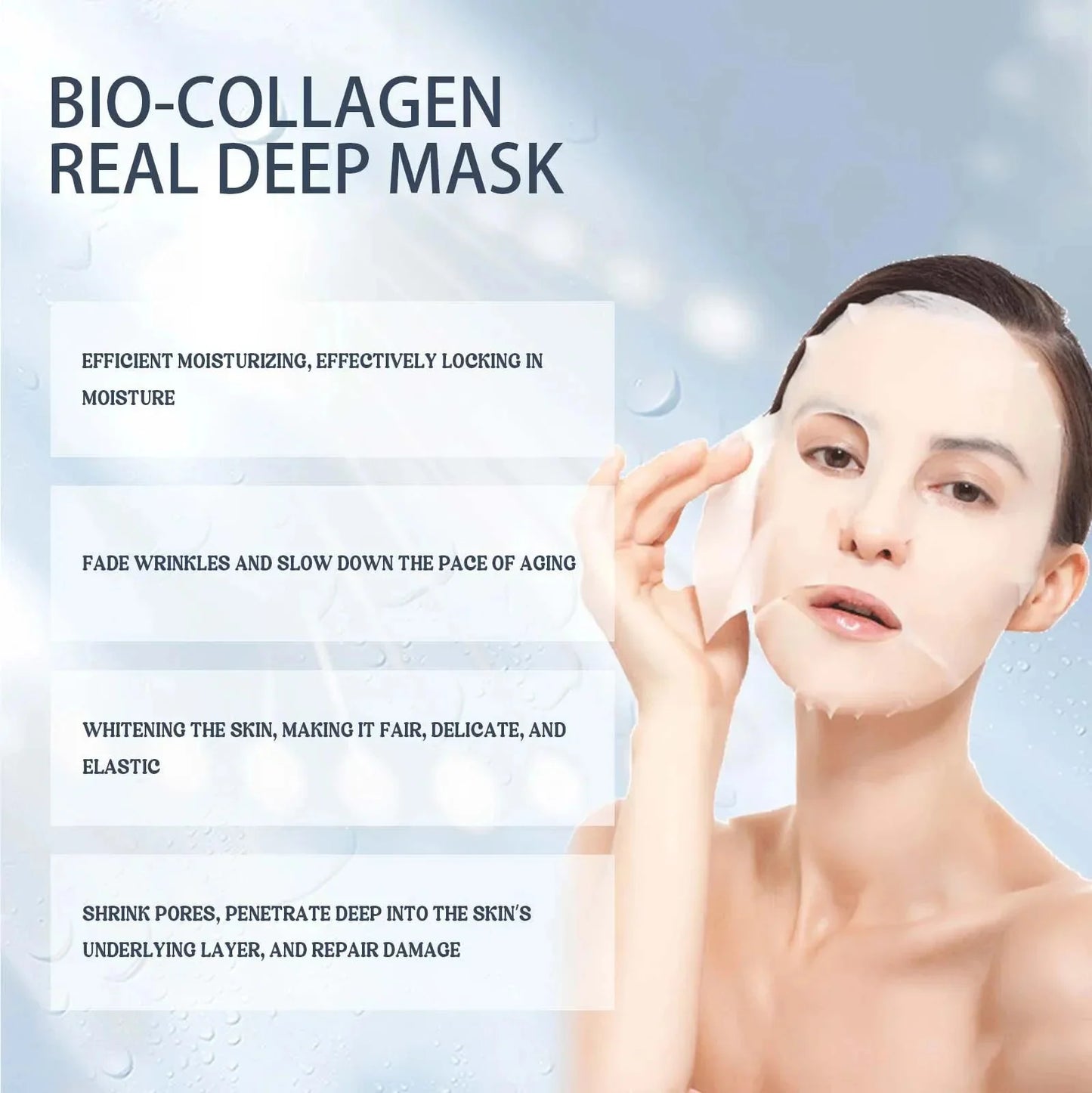 A+⭐⭐⭐⭐⭐ Viral Korean Skincare Collagen Infused Anti Wrinkle Facial Mask ⭐⭐⭐⭐⭐