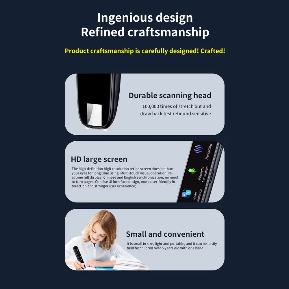 AI 123 Languages Translation Pen