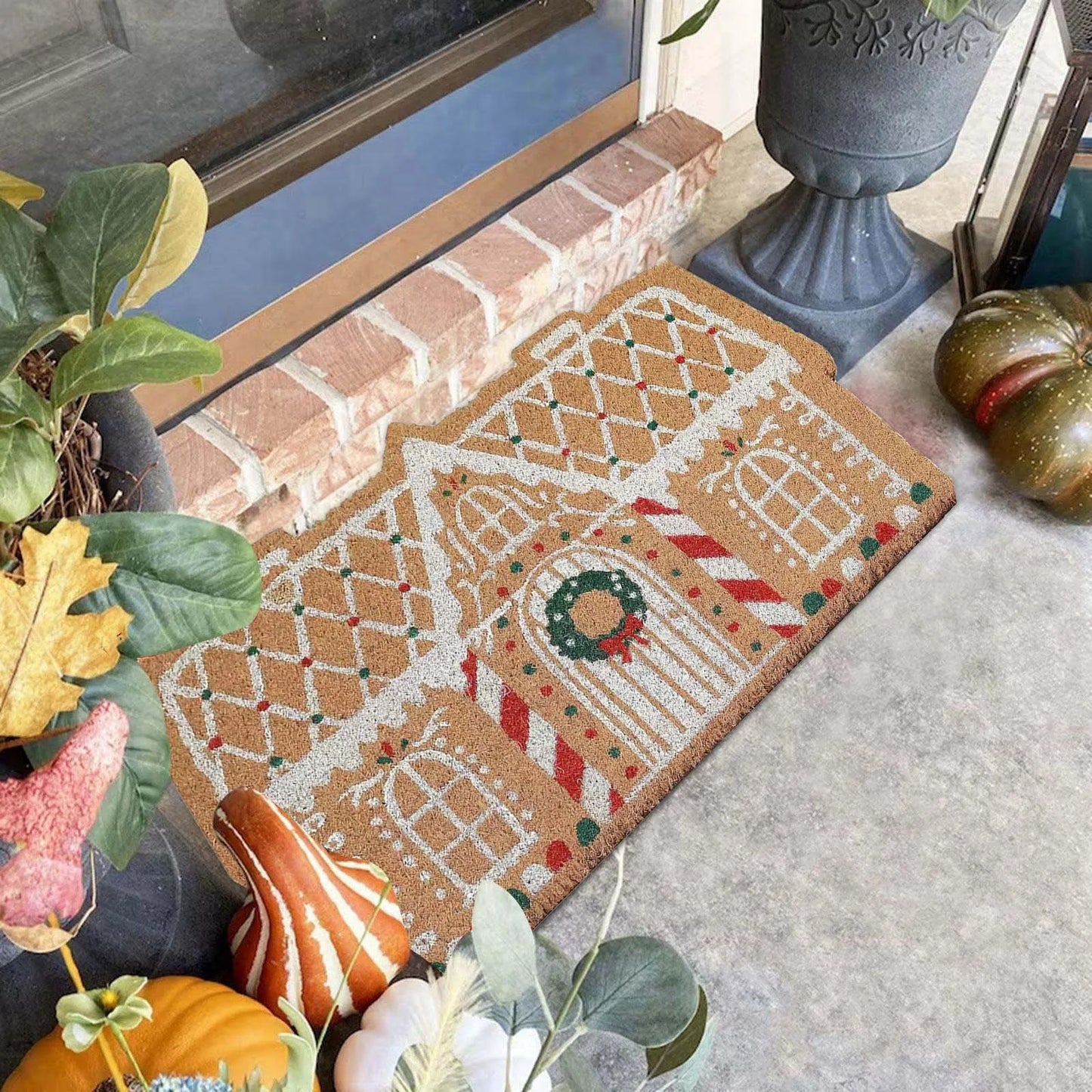 Gingerbread House Welcome Doormat