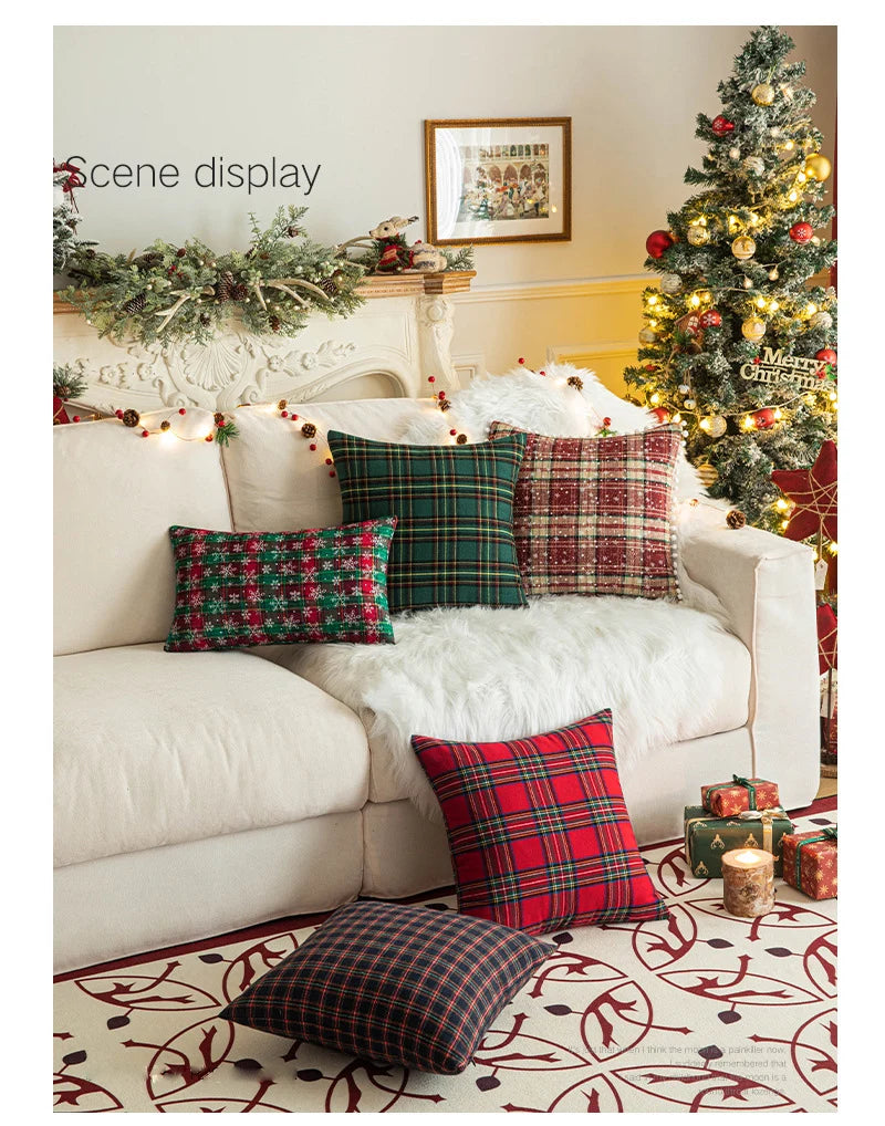 Plaid Pillow Cover