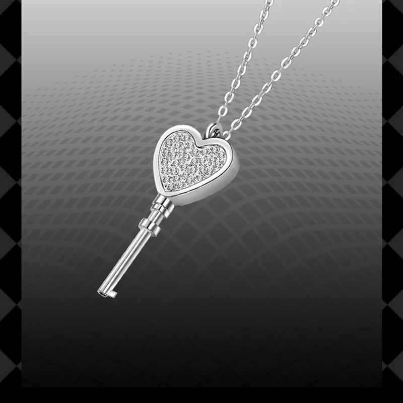 His and Hers Matching Couple Bracelet Necklace Set β Lock & Key Pendant Jewelry