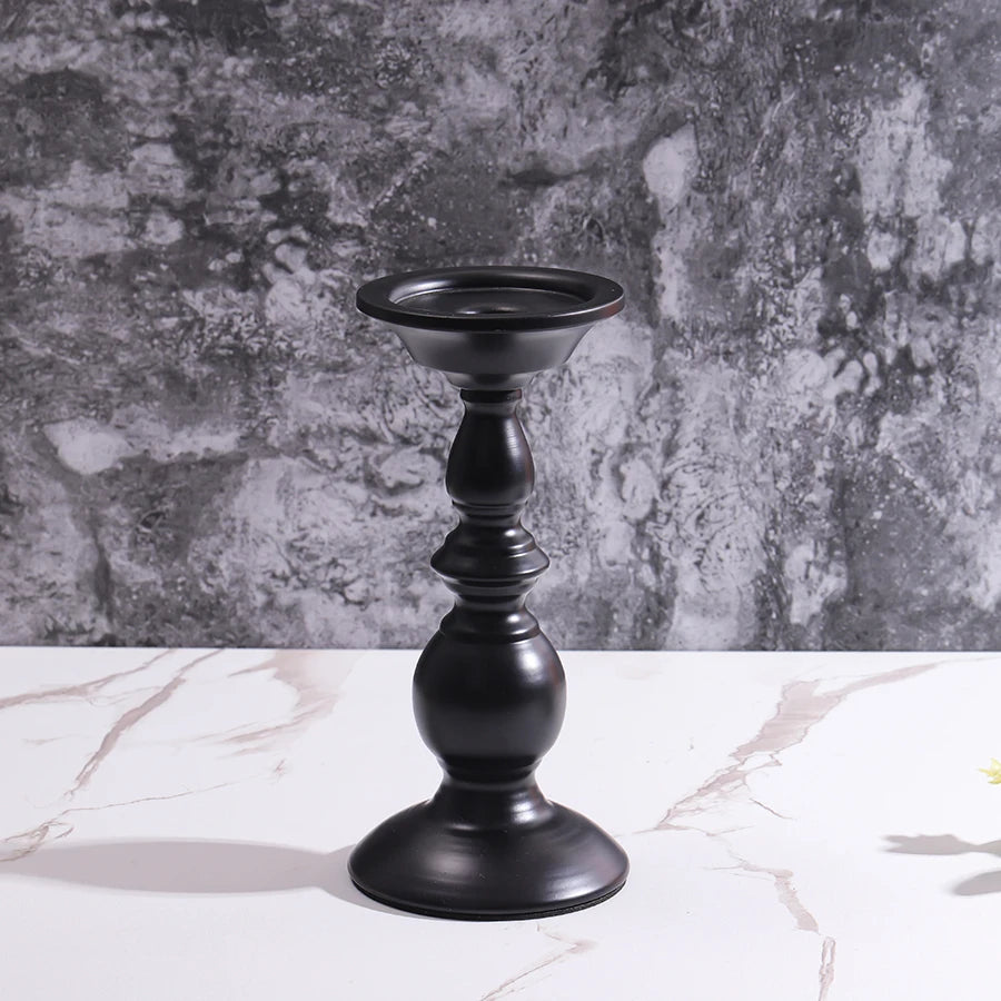 Black Iron Candlestick