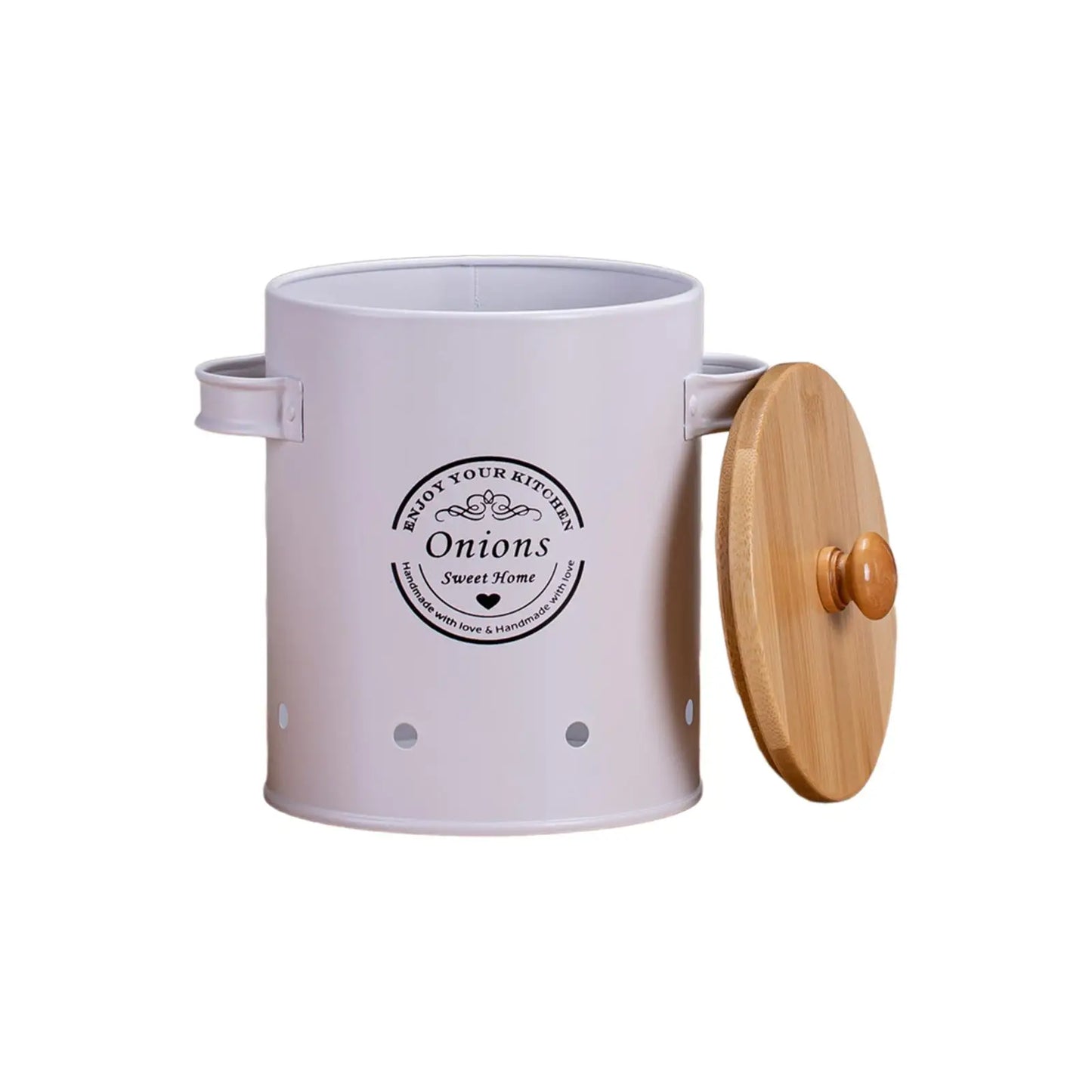 Vintage Potato Onion Bin Canister