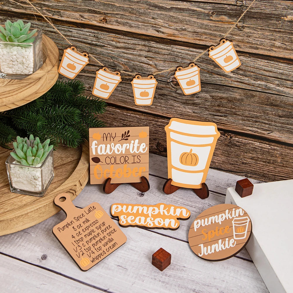 Tiered Tray Decor- Fun Fall Coffee