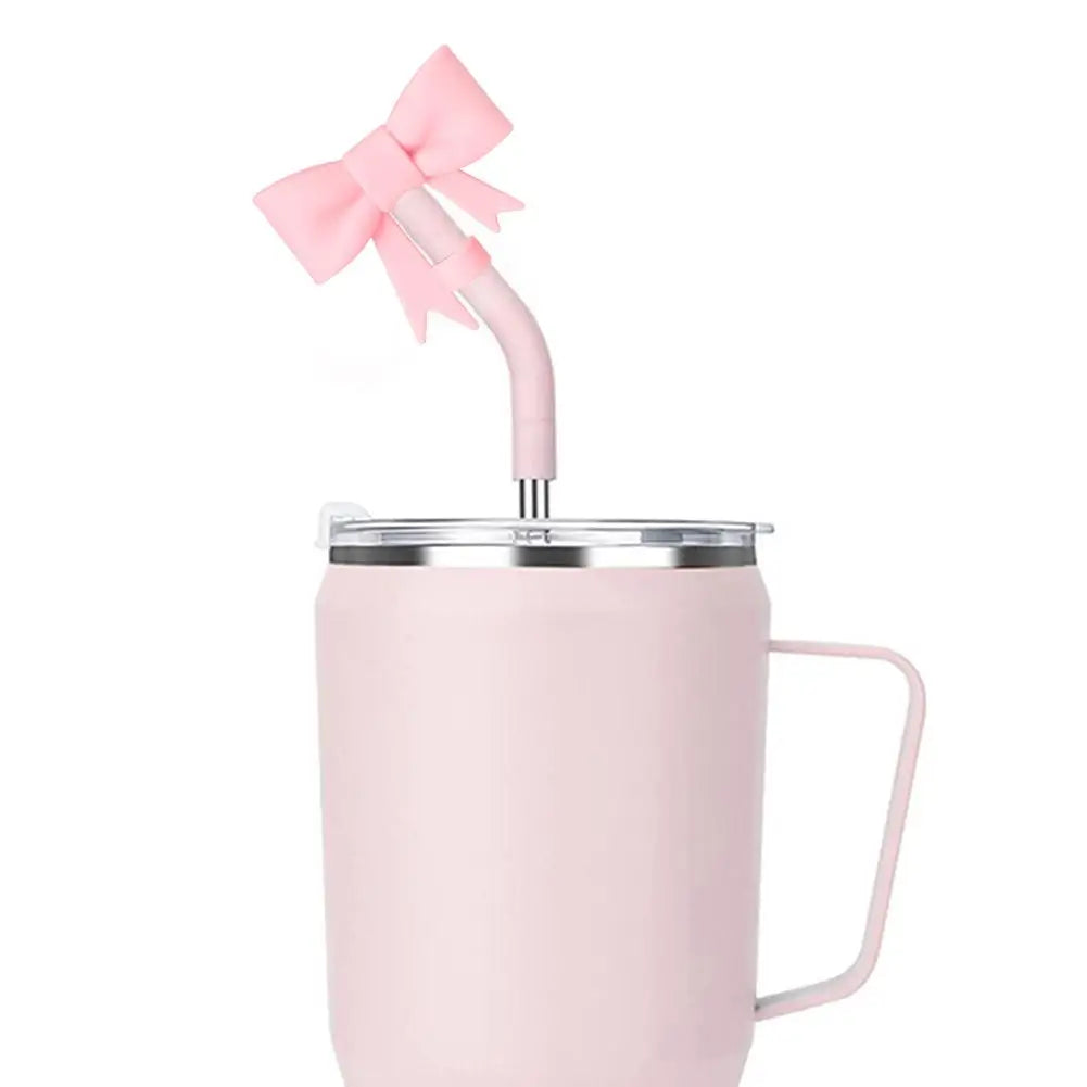 Bow & Halloween- themed Straw Covers Caps for Stanley Cups