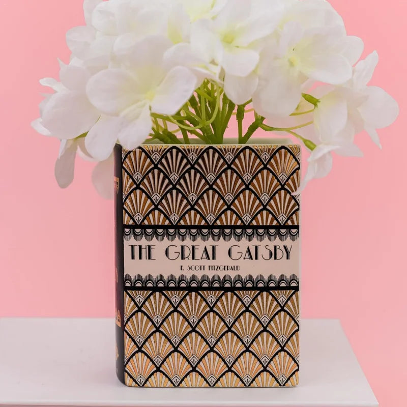 Pride and Prejudice or The Great Gatsby Book Vase