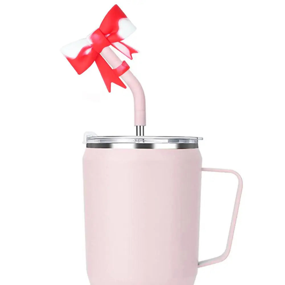 Bow & Halloween- themed Straw Covers Caps for Stanley Cups