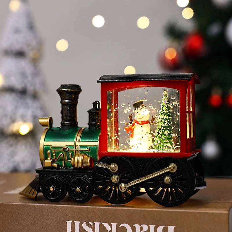 Christmas Lighted Train Ornament