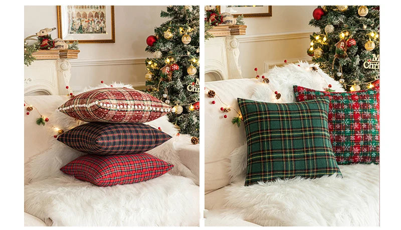 Plaid Pillow Cover