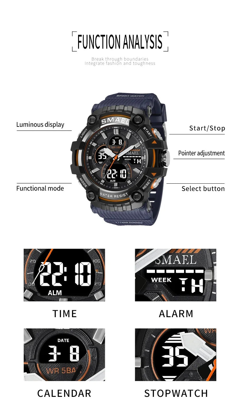 SMAEL Tactical Sports Watch