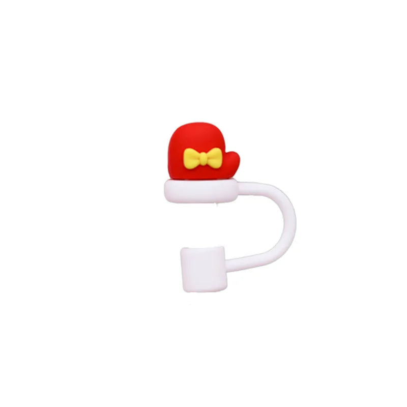Christmas-themed Straw Cover Caps for Stanley Cups