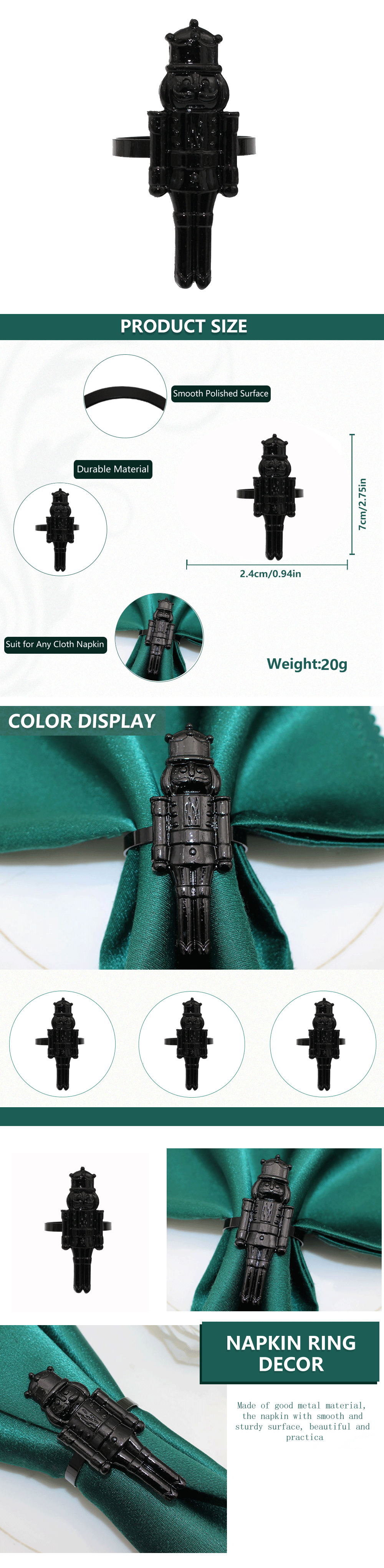 Napkin Rings- Nutcracker