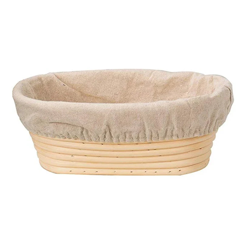 Natural Rattan Banneton Bread Proofing Basket with tool set