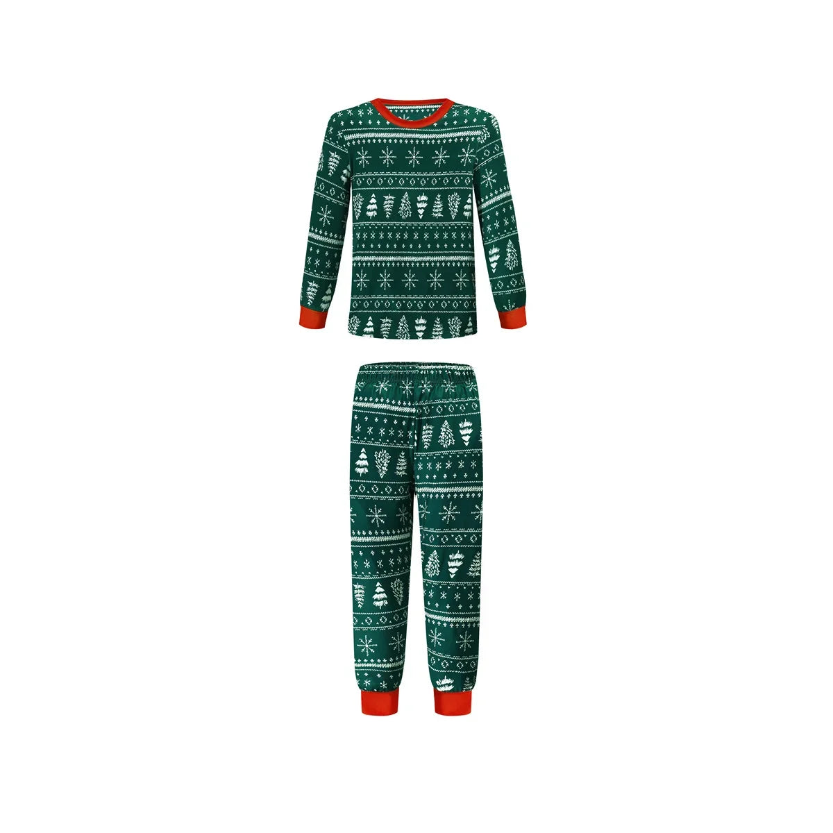 Festive Allover Print Family Christmas Pajama Set
