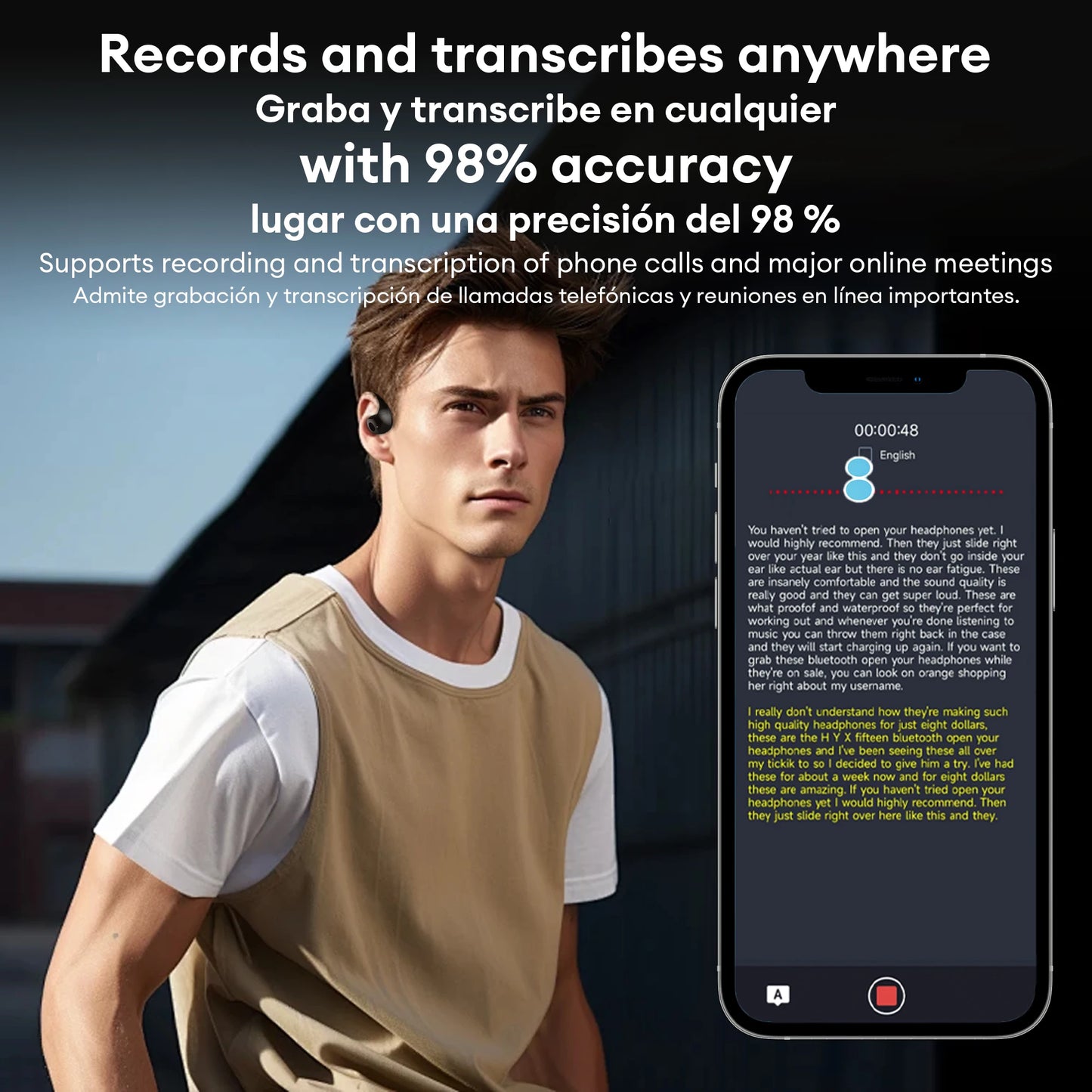 HYUNDAI AI Powered Bluetooth Language Translating Earphones