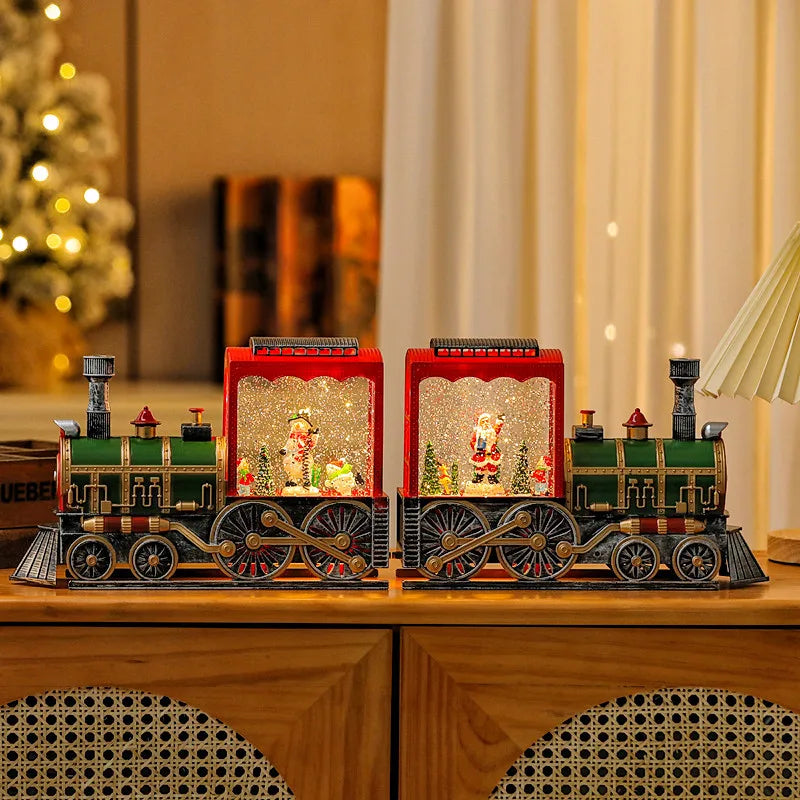 Christmas Lighted Train Ornament
