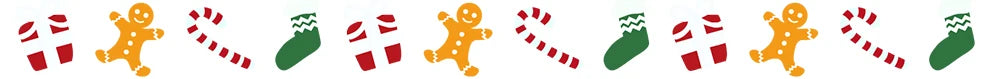 Gingerbread Man set of 12 Wooden Ornaments