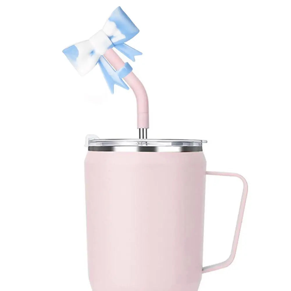 Bow & Halloween- themed Straw Covers Caps for Stanley Cups