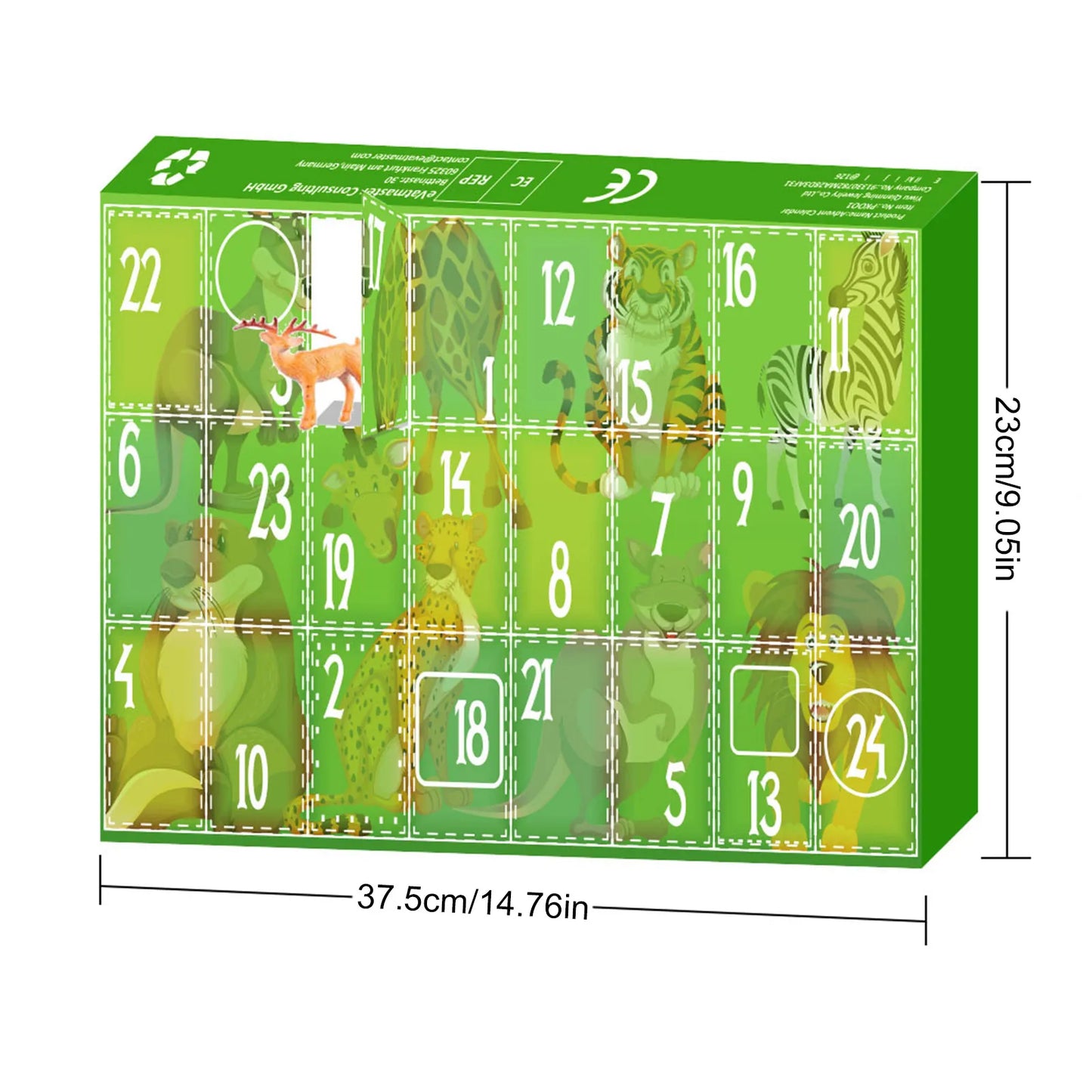 Christmas Advent Calendar- Cute Animal Figures