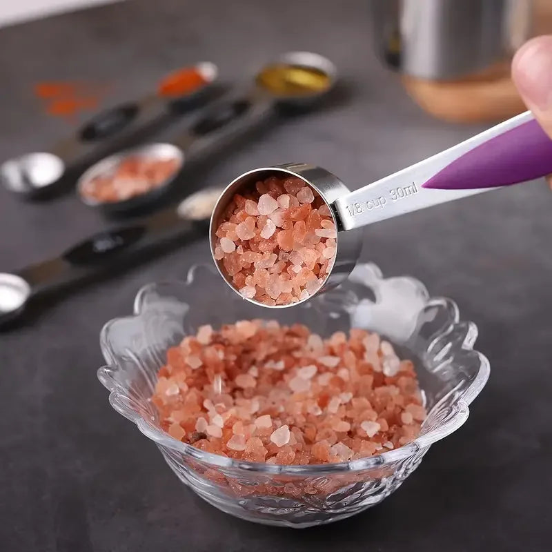 Stainless Steel Magnetic Measuring Cup and Spoon Set