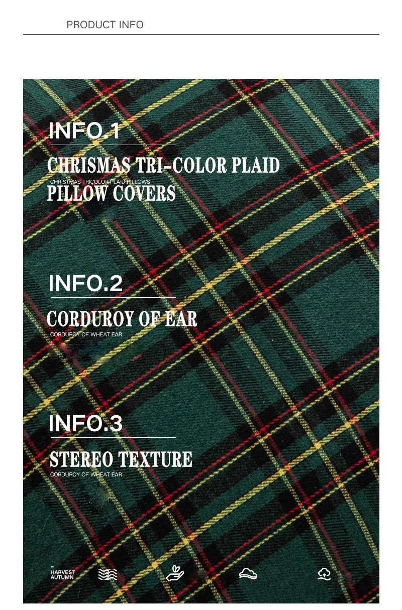 Plaid Pillow Cover