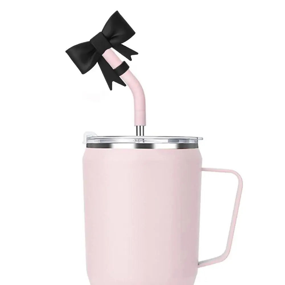Bow & Halloween- themed Straw Covers Caps for Stanley Cups