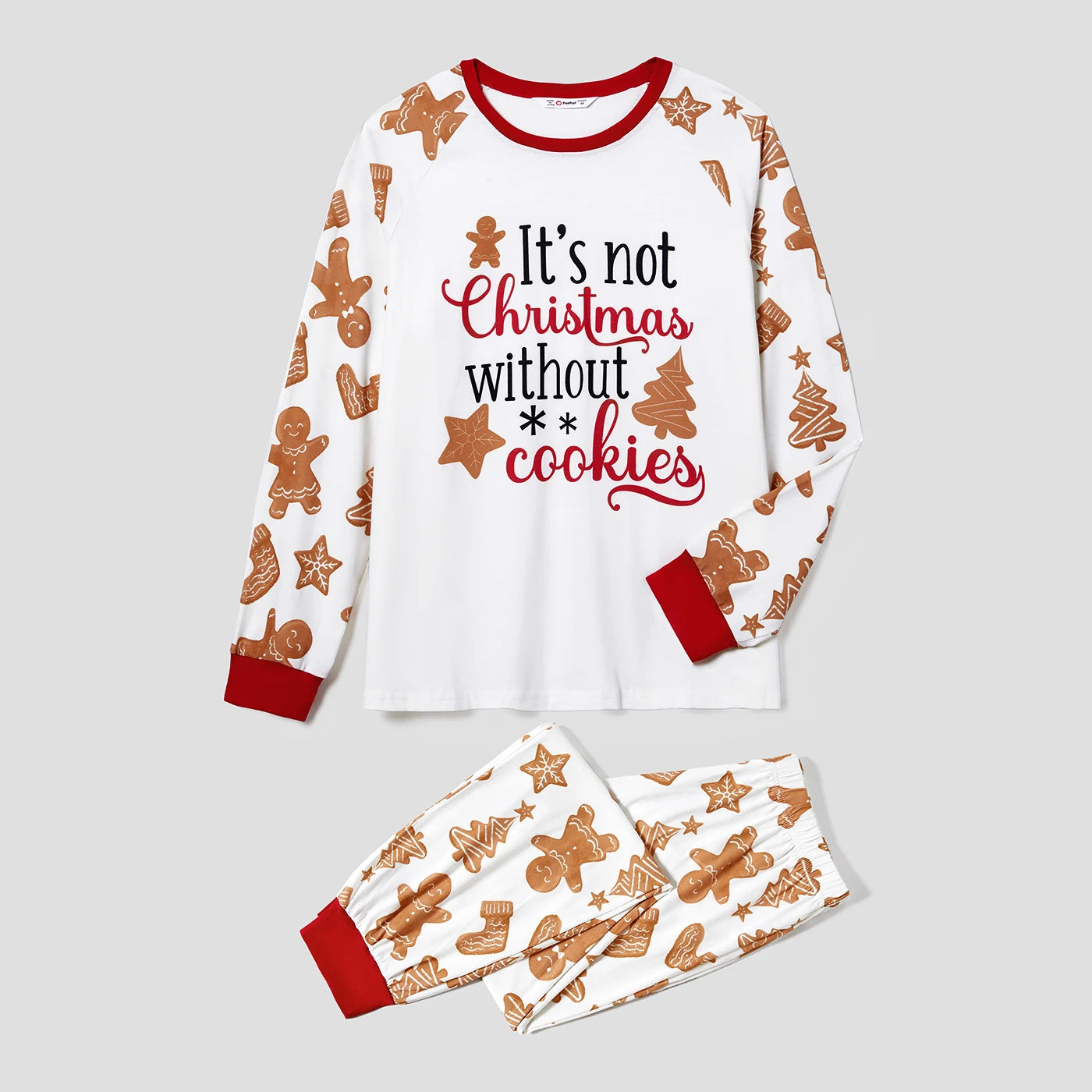 Gingerbread Man Christmas Family Matching Pajama Set made with Naia™ fiber