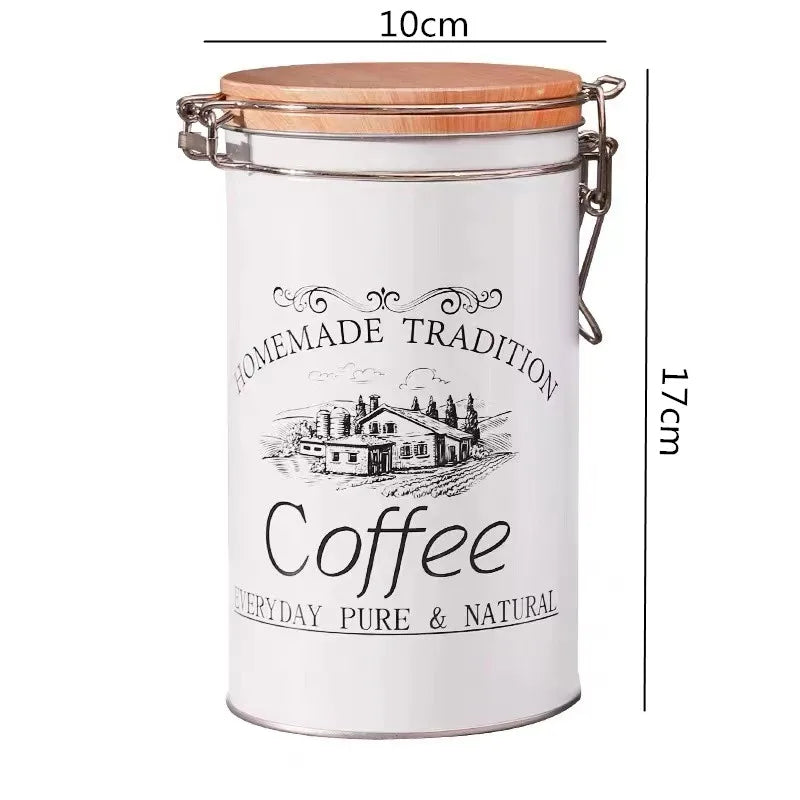 Vintage Metal Kitchen Canister