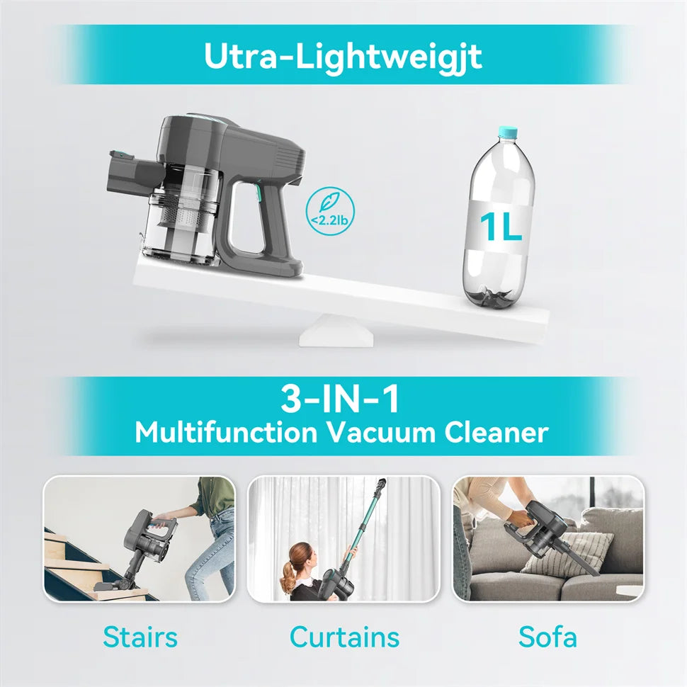 Cordless Ultra Lightweight Upright Vacuum Cleaner