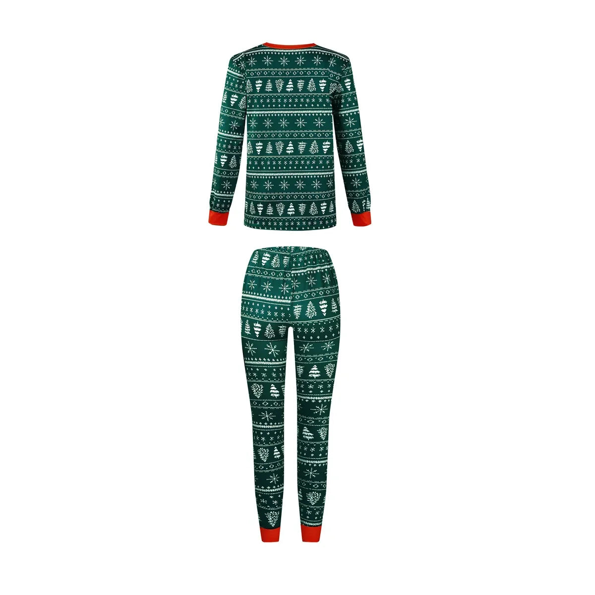 Festive Allover Print Family Christmas Pajama Set